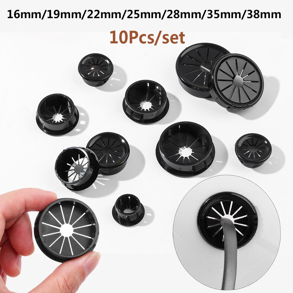 Office Furniture Set - 10pcs/set Plastic Cable Hole Cover Furniture