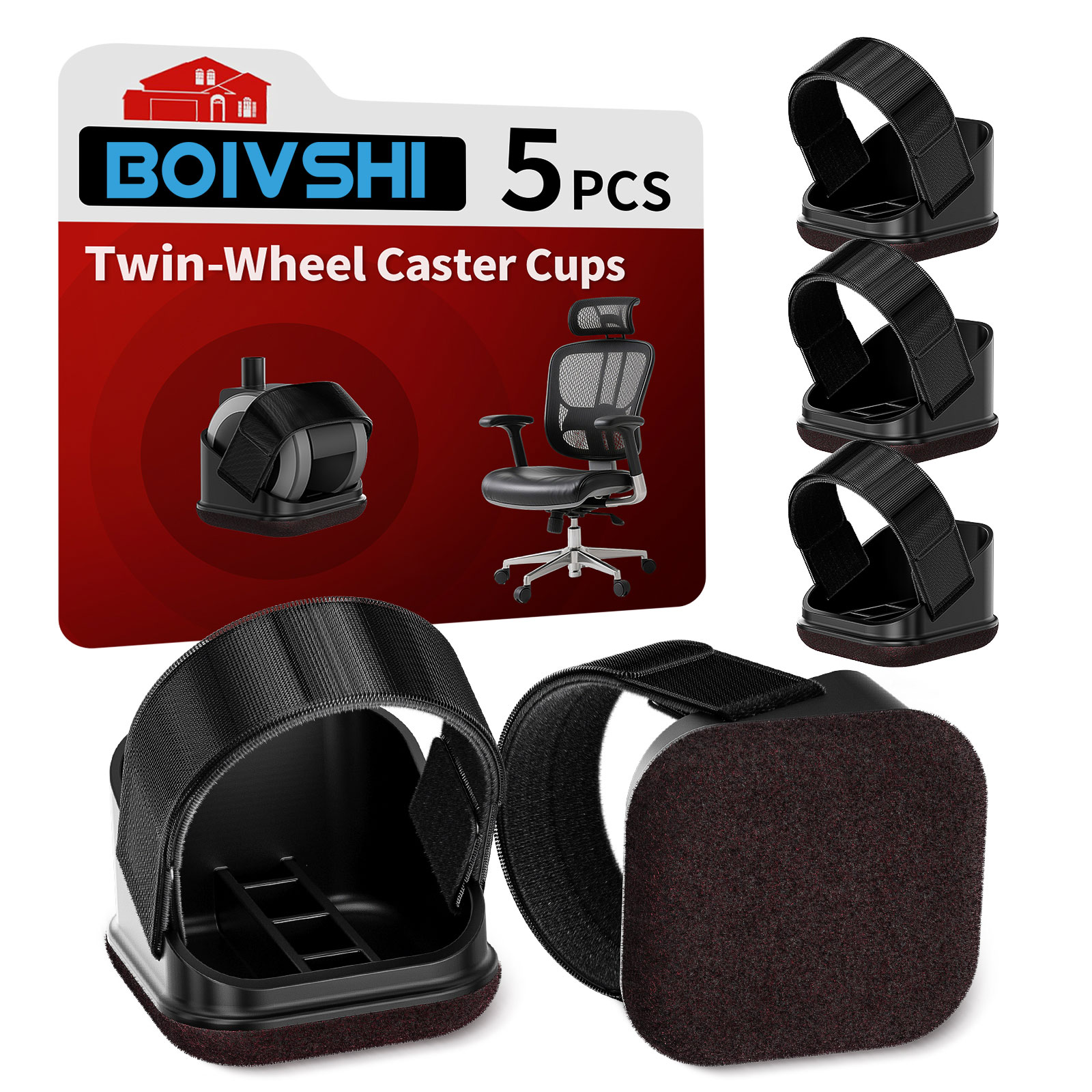 Office Furniture Installation - 5PCS Chair Leg Protectors Office Chair