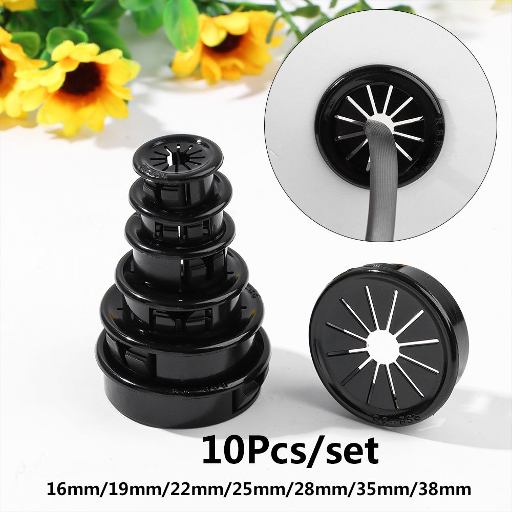 Office Furniture Set - 10pcs/set Plastic Cable Hole Cover Furniture