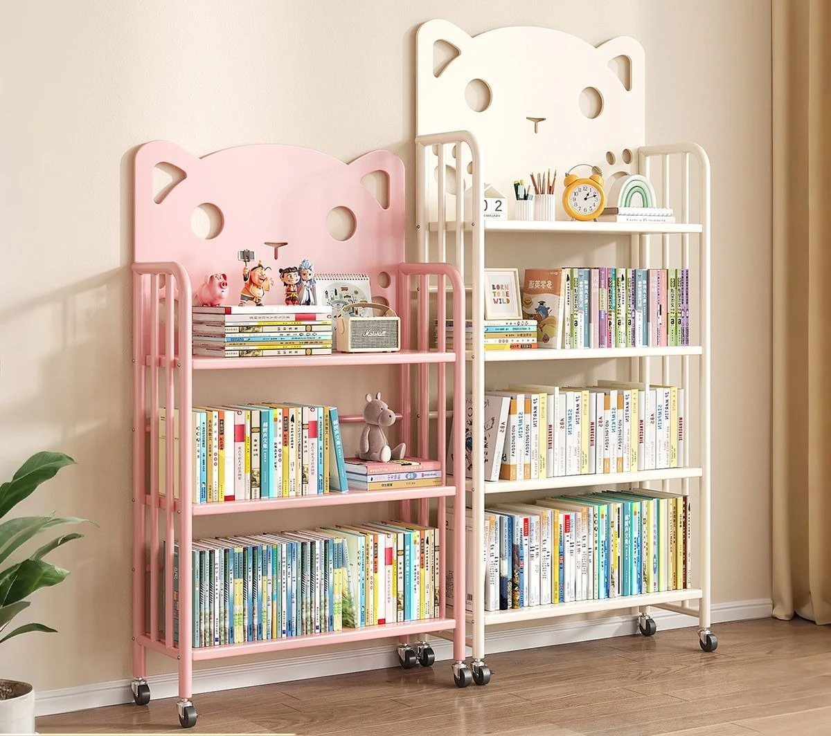 Bookshelf 5 Tier - hildren's Bookcase & Storage Organizer, Large