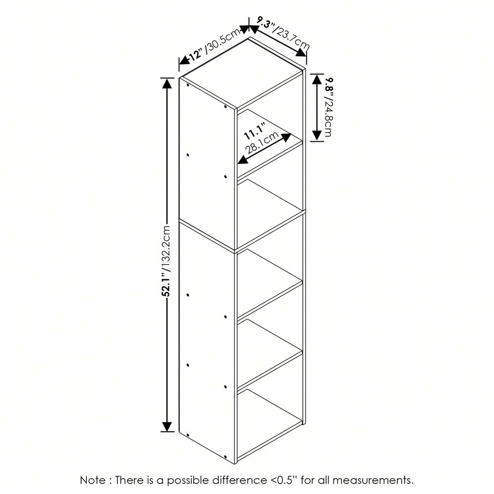 Modern 5‑Tier Cube Bookshelf W - огляд і ціна Bookshelf 5 Tier
