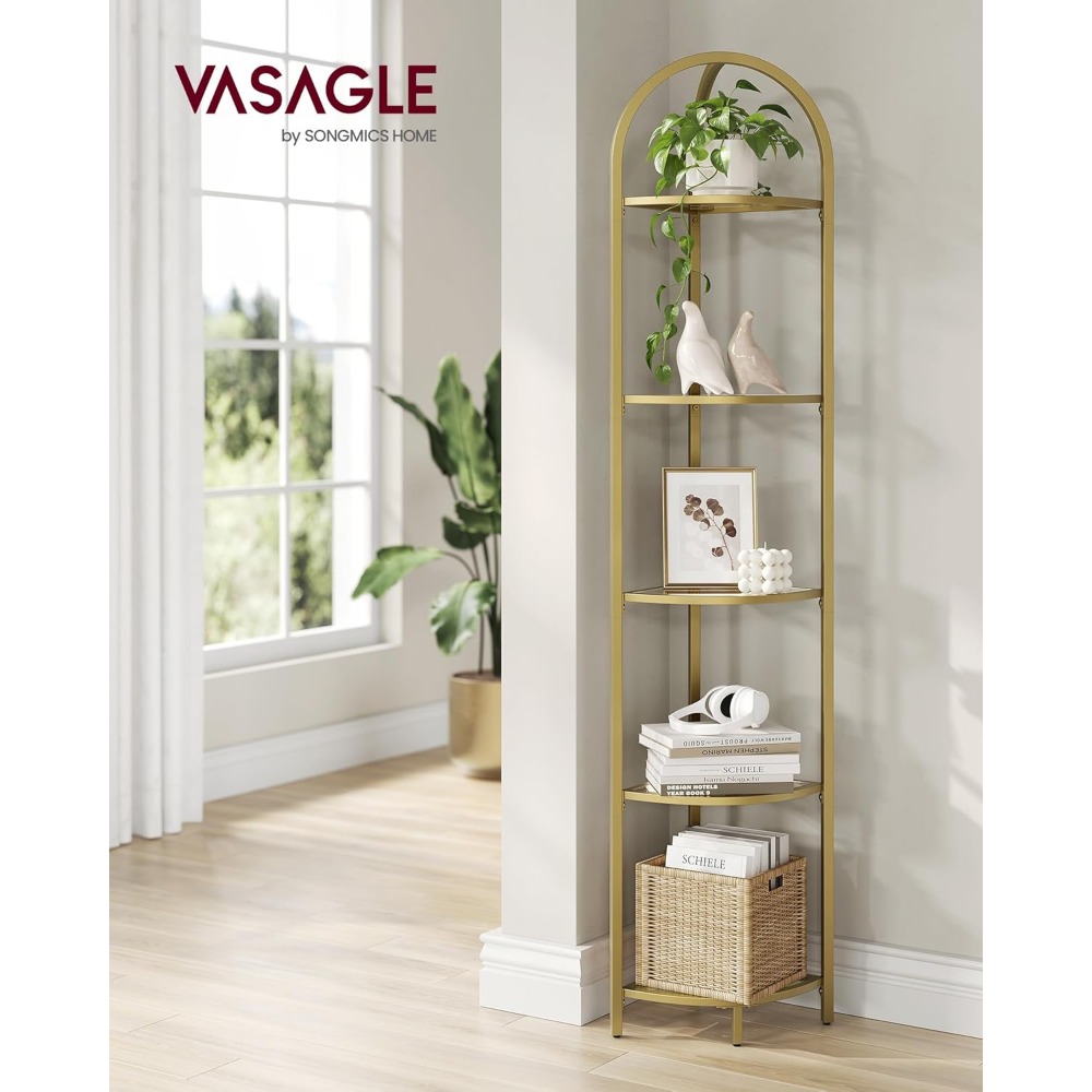 5-Tier Corner Shelf Stand, Cor - огляд і ціна Bookshelf 5 Tier
