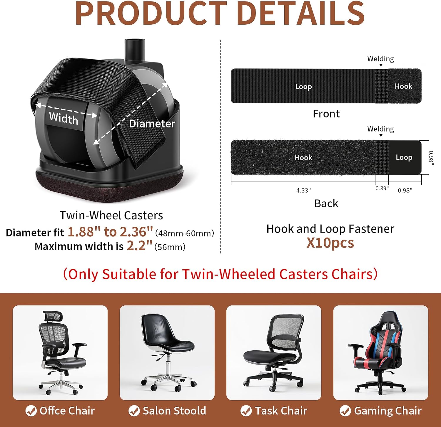 5PCS Chair Leg Protectors Offi - огляд і ціна Office Furniture Installation