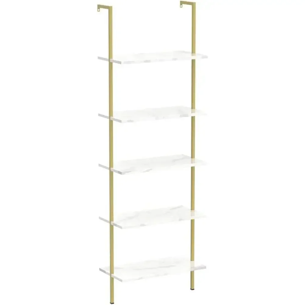5-Tier White Marble Wall-Mount - огляд і ціна Bookshelf 5 Tier