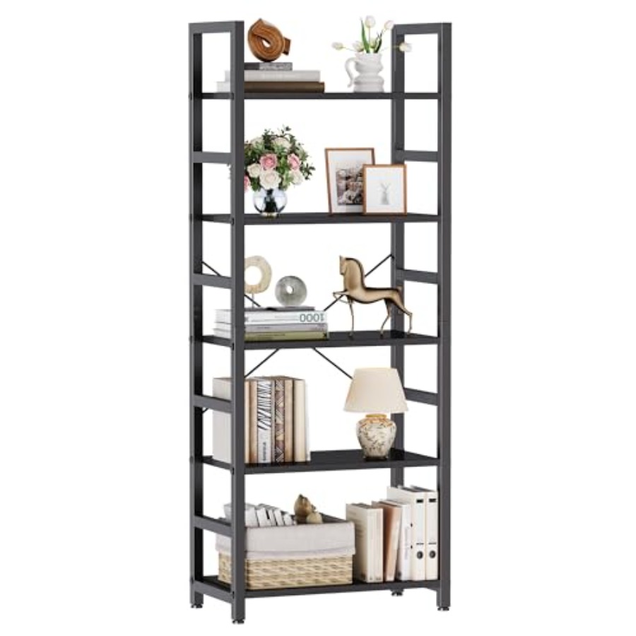 5-Tier Bookshelf, Modern Tall  - огляд і ціна Bookshelf 5 Tier