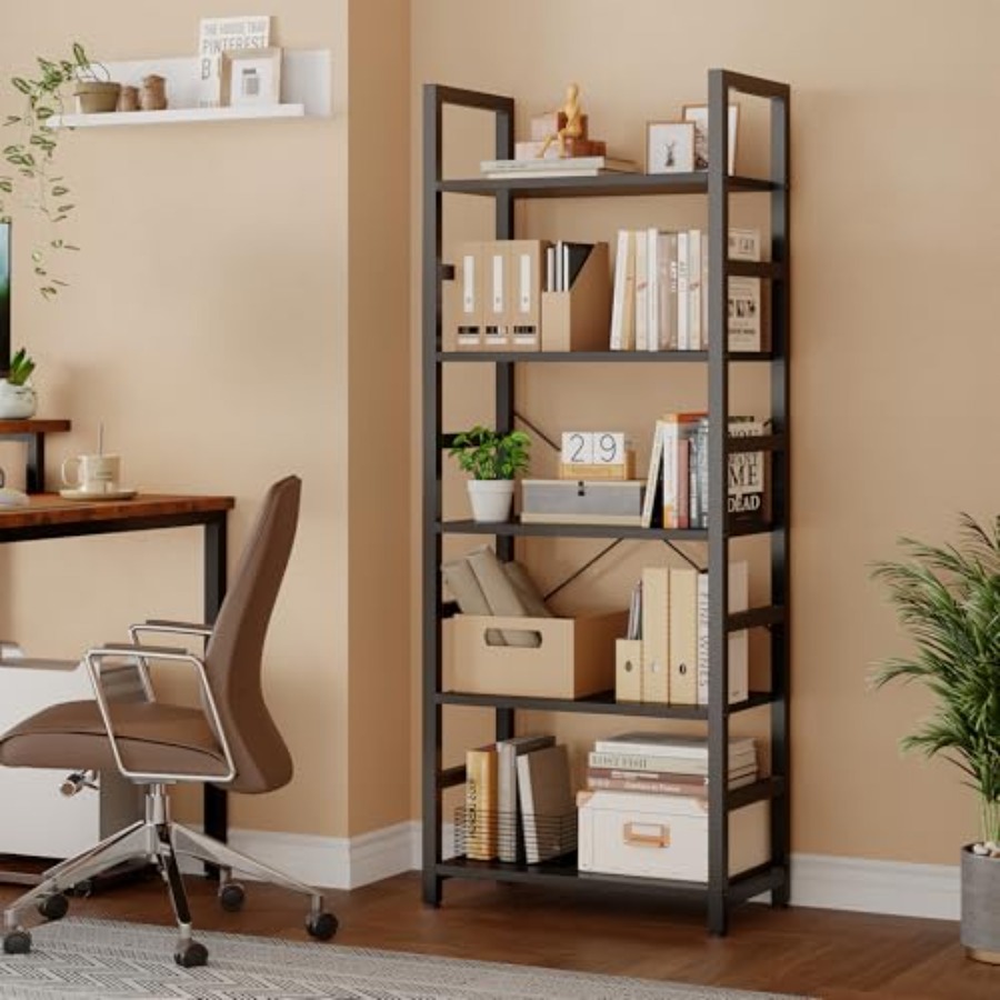 5-Tier Bookshelf, Modern Tall  - огляд і ціна Bookshelf 5 Tier