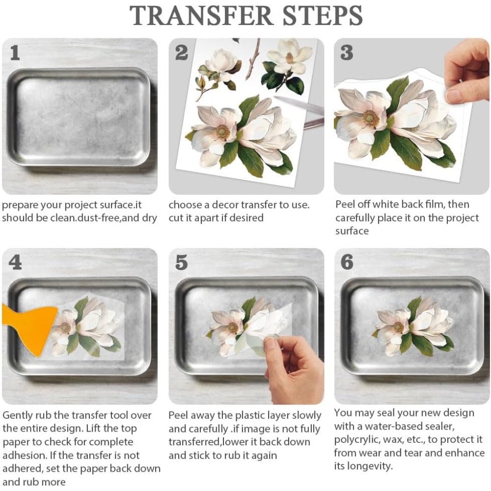 3pcs/Set Rose Rub on Transfers - огляд і ціна Office Furniture Set