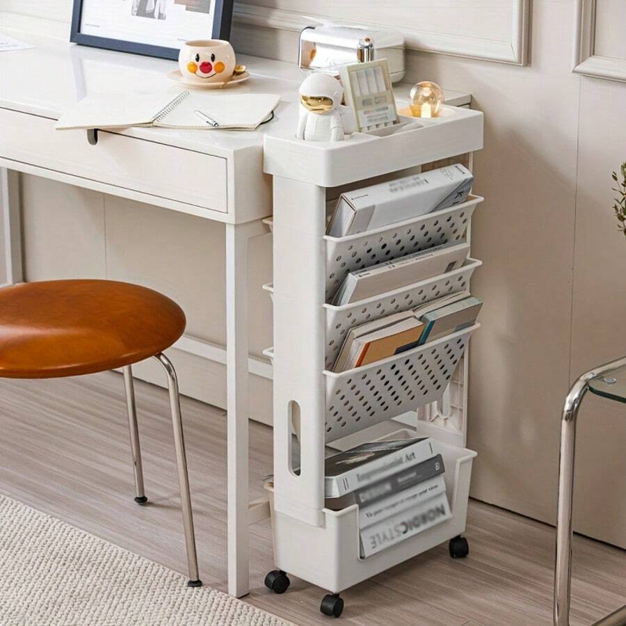 5-Tier Rolling Storage Cart Wi - огляд і ціна Bookshelf 5 Tier
