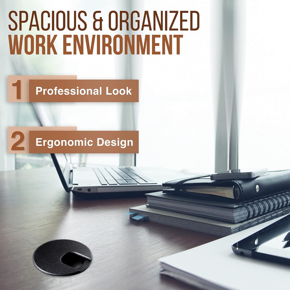 Plastic Wire Hole Cover 1.5/2/ - огляд і ціна Office Furniture Installation