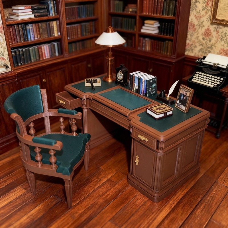 Original 1/12 Miniature Vintag - огляд і ціна Office Furniture Set