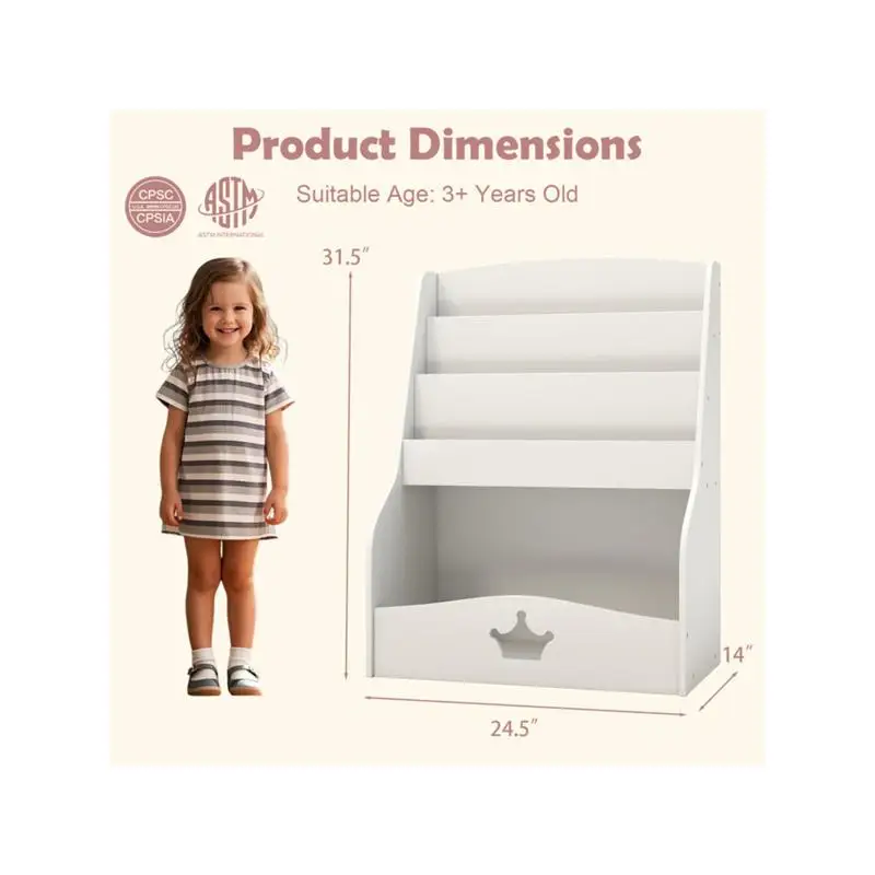 3-Tier Bookshelf & Toy Storage - огляд і ціна Bookshelf 5 Tier