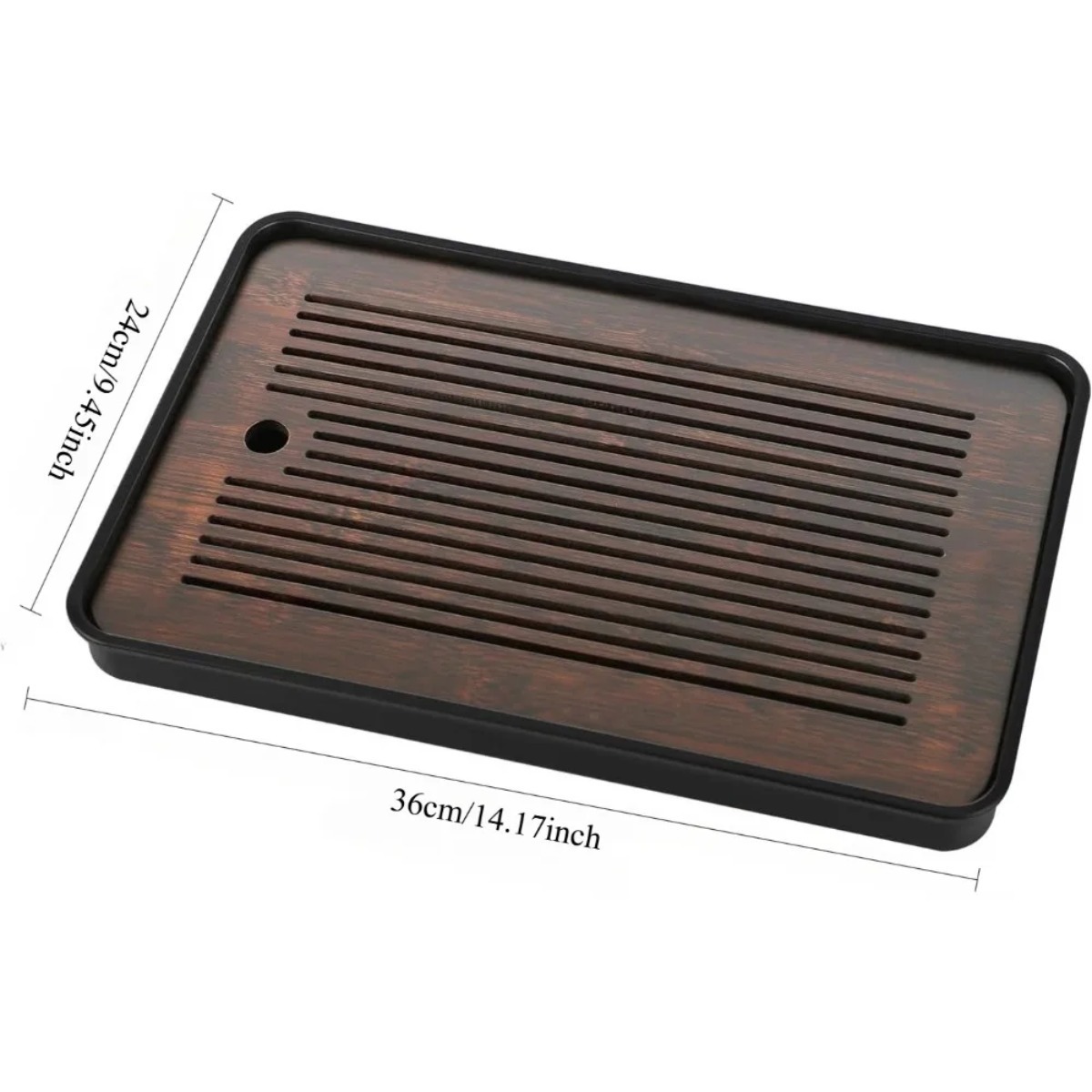 Natural Bamboo Tea Tray with H - огляд і ціна Office Furniture Set