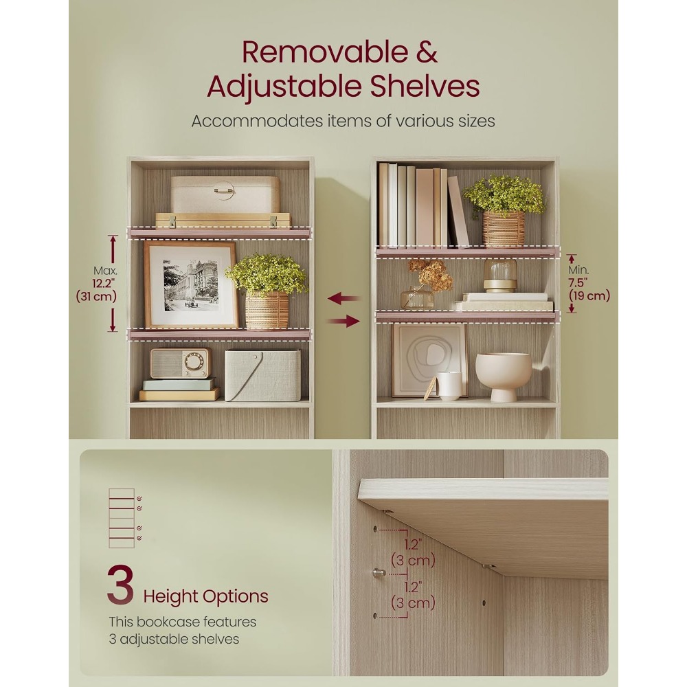 VASAGLE CUSTOS Collection - Bo - огляд і ціна Bookshelf 5 Tier