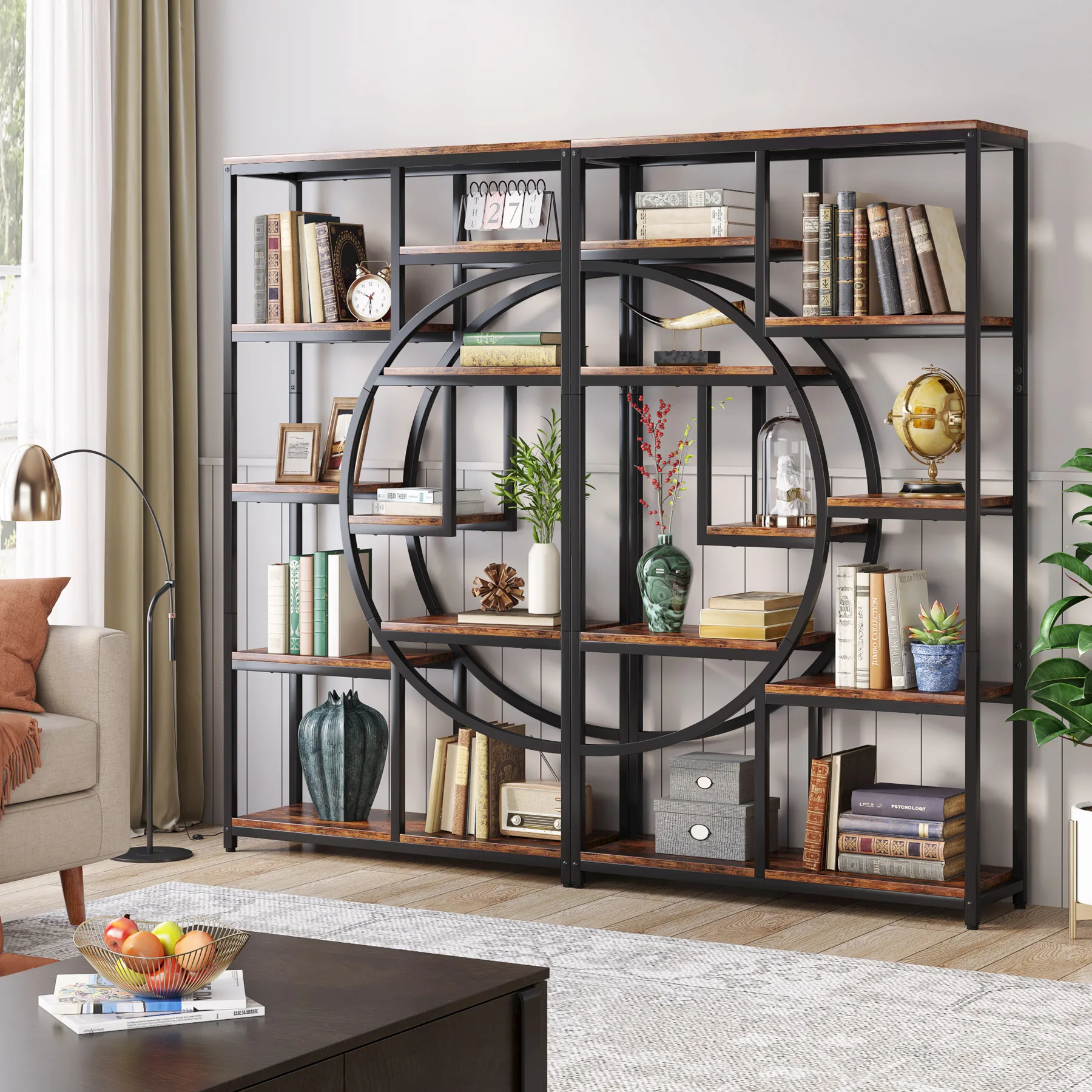 Tribesigns Bookshelf Industria - огляд і ціна Bookshelf 5 Tier